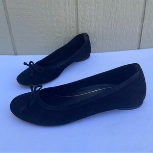 Vionic Callisto Womens size 7  Ballet‎ Flats Black/suede Slip-on office casual